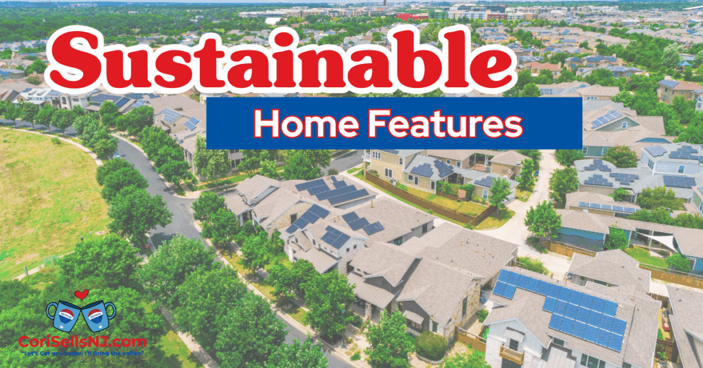 cover photo that says sustainable home features.
