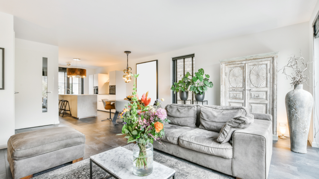 reparing your home for sale — clean staged living room in Monmouth County NJ